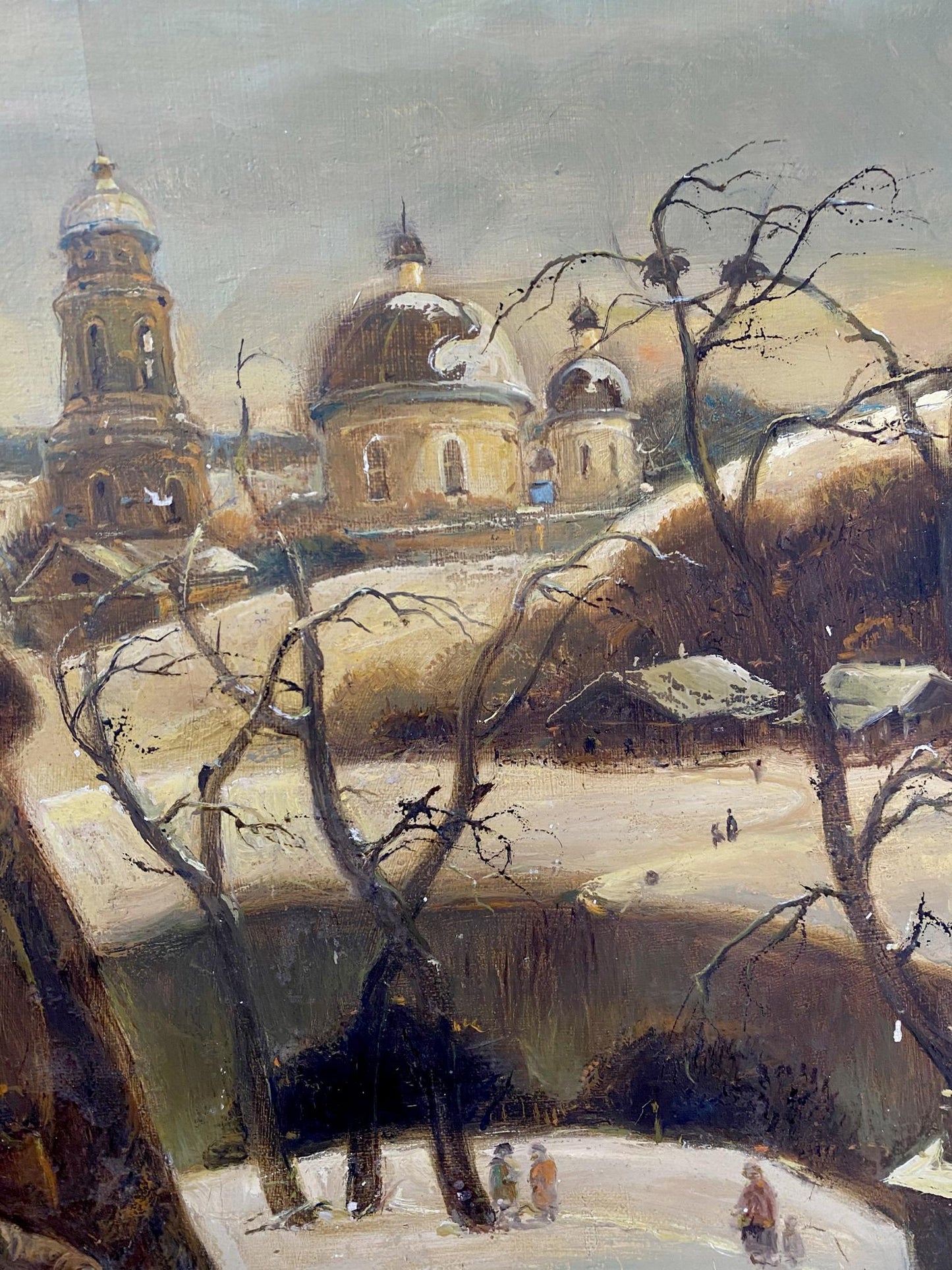 Oil painting The return of the husband Litvinov Oleg Arkad'yevich
