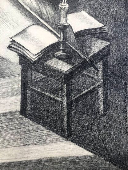 Pencil painting In memory of Chernyshevsky Yarovoy Nikolay Nikolaevich Sergeeva L.G.