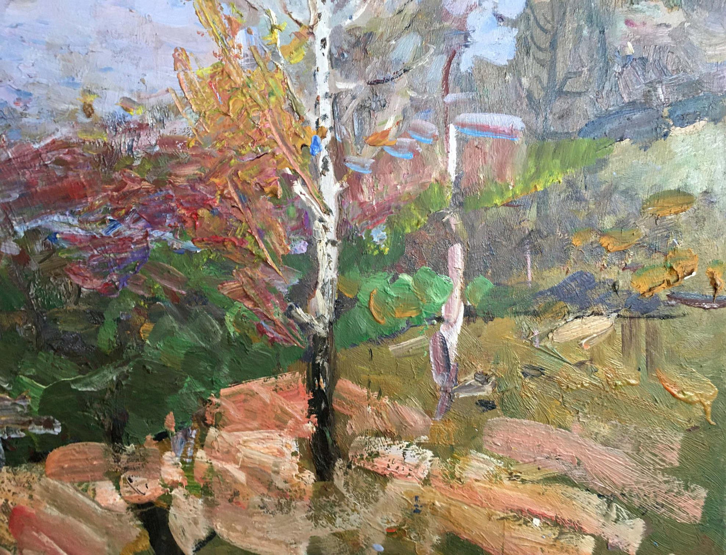 Oil painting Early spring Khodchenko Lev Pavlovich