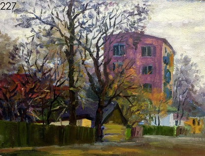 Konotop street oil painting Ivanenko Mikhail Aleksandrovich