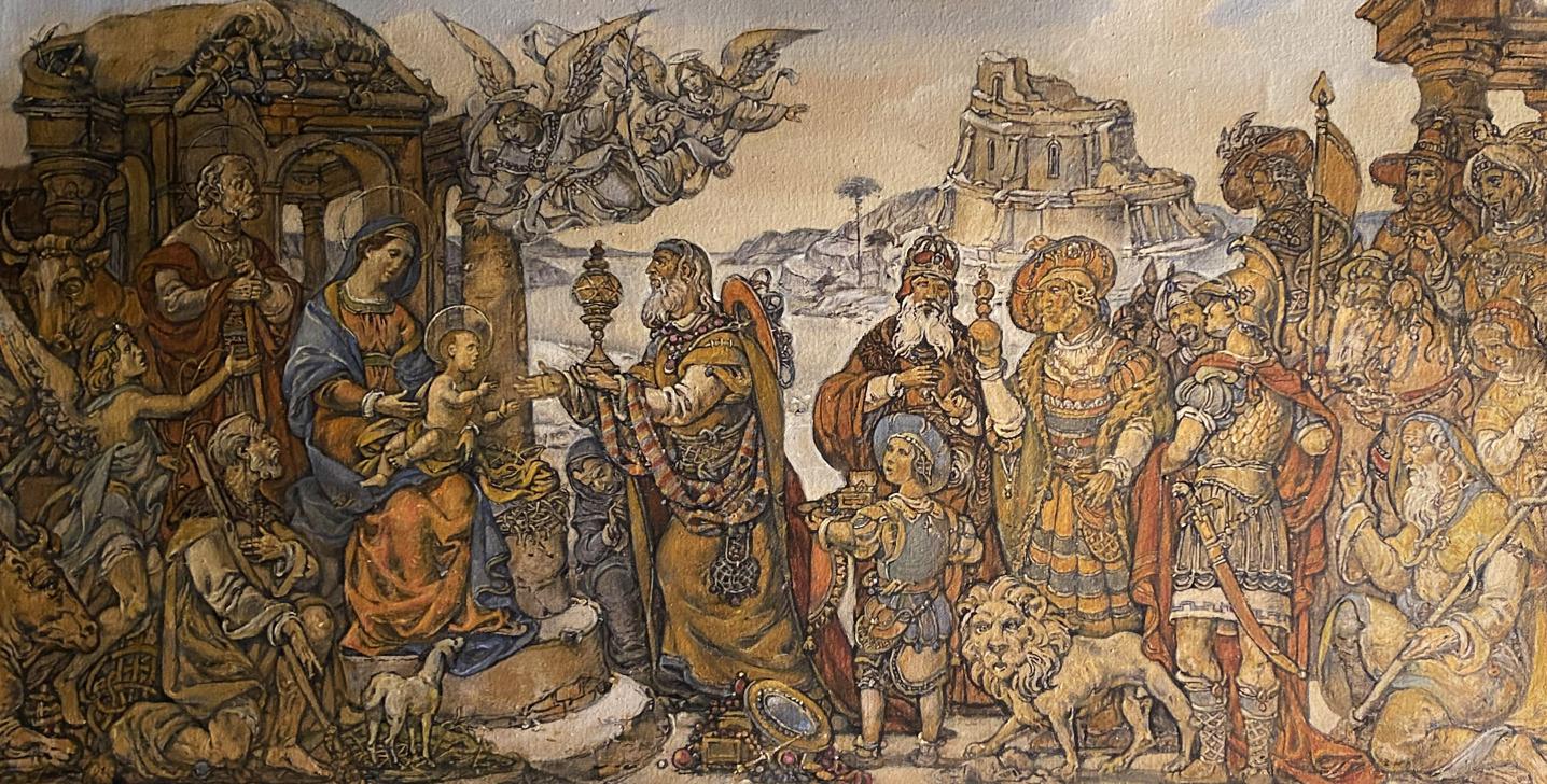 Oil painting Adoration of the Magi buy