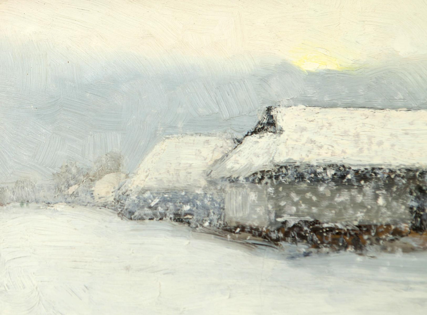 Winter Morning on Sunday Oil Painting