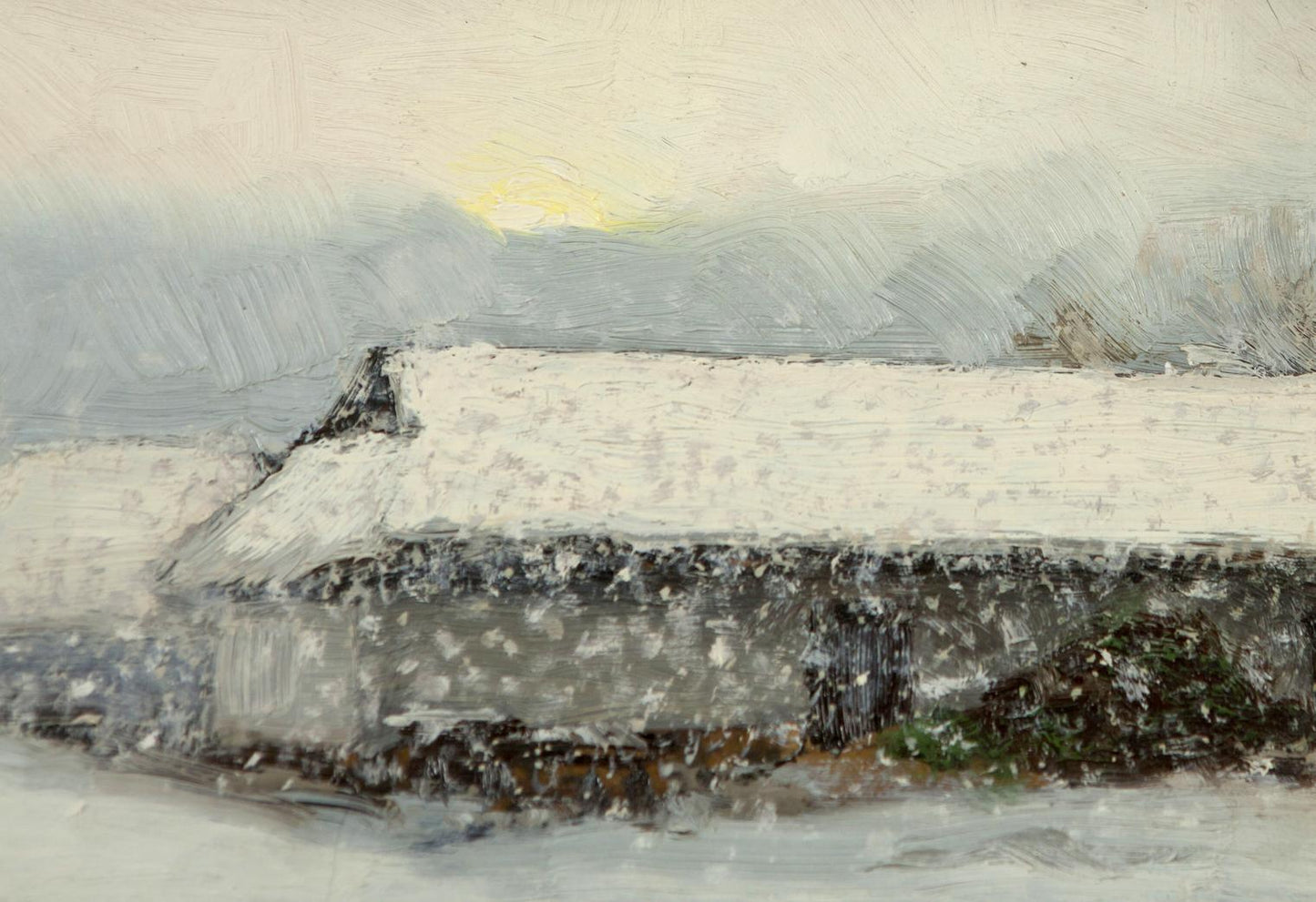Winter Morning on Sunday Oil Painting