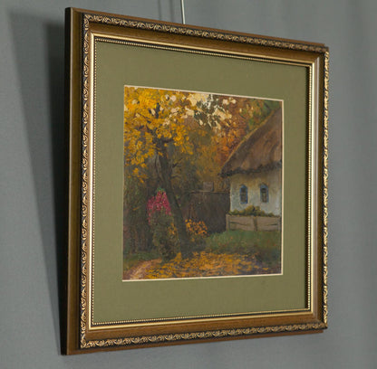 Oil painting Autumn and comfort