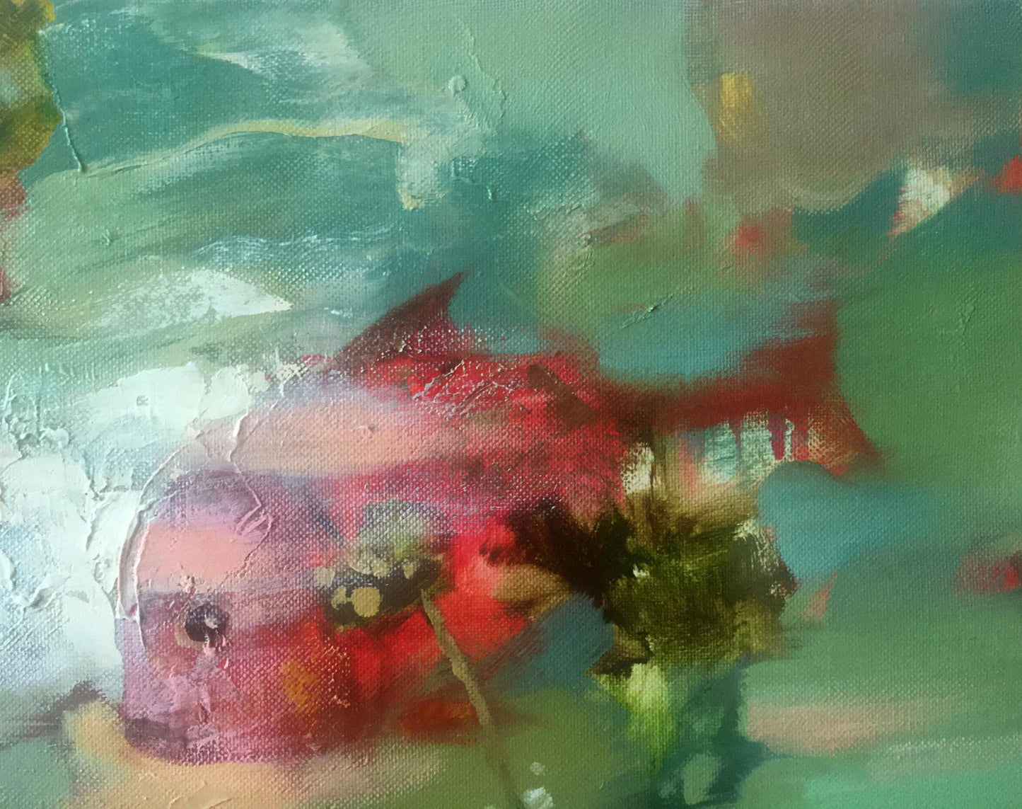 Abstract oil painting Fish Anatoly Borisovich Tarabanov