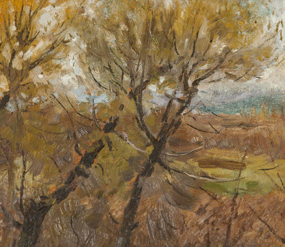 Autumn Painting by Soviet artist Ivan Tsyupka