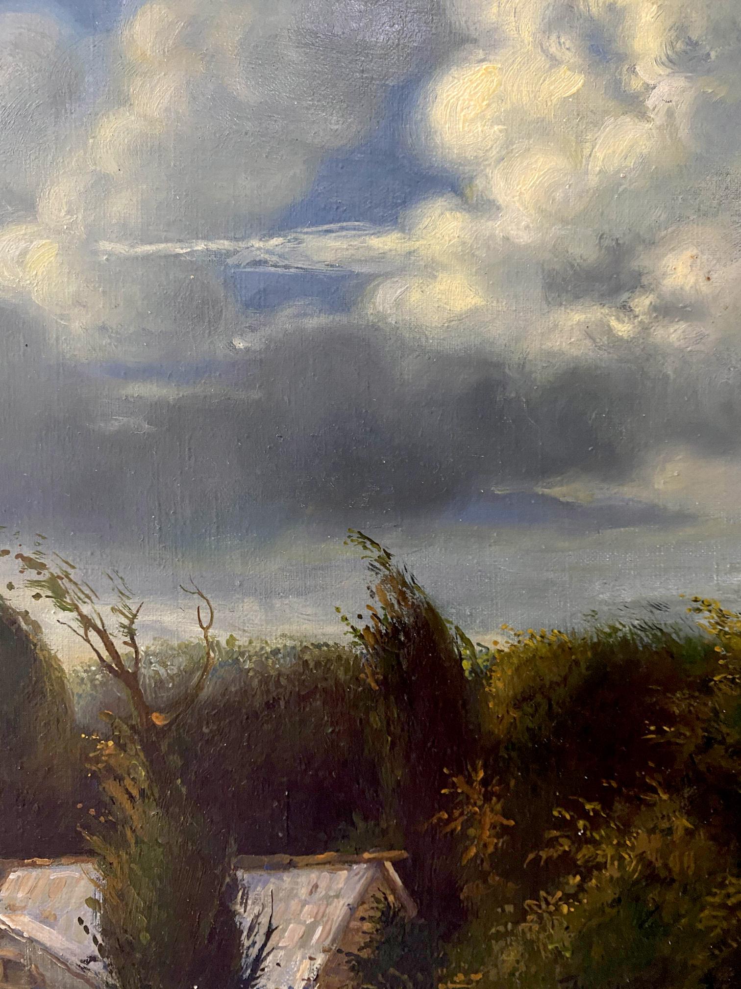 oil cloudy painting