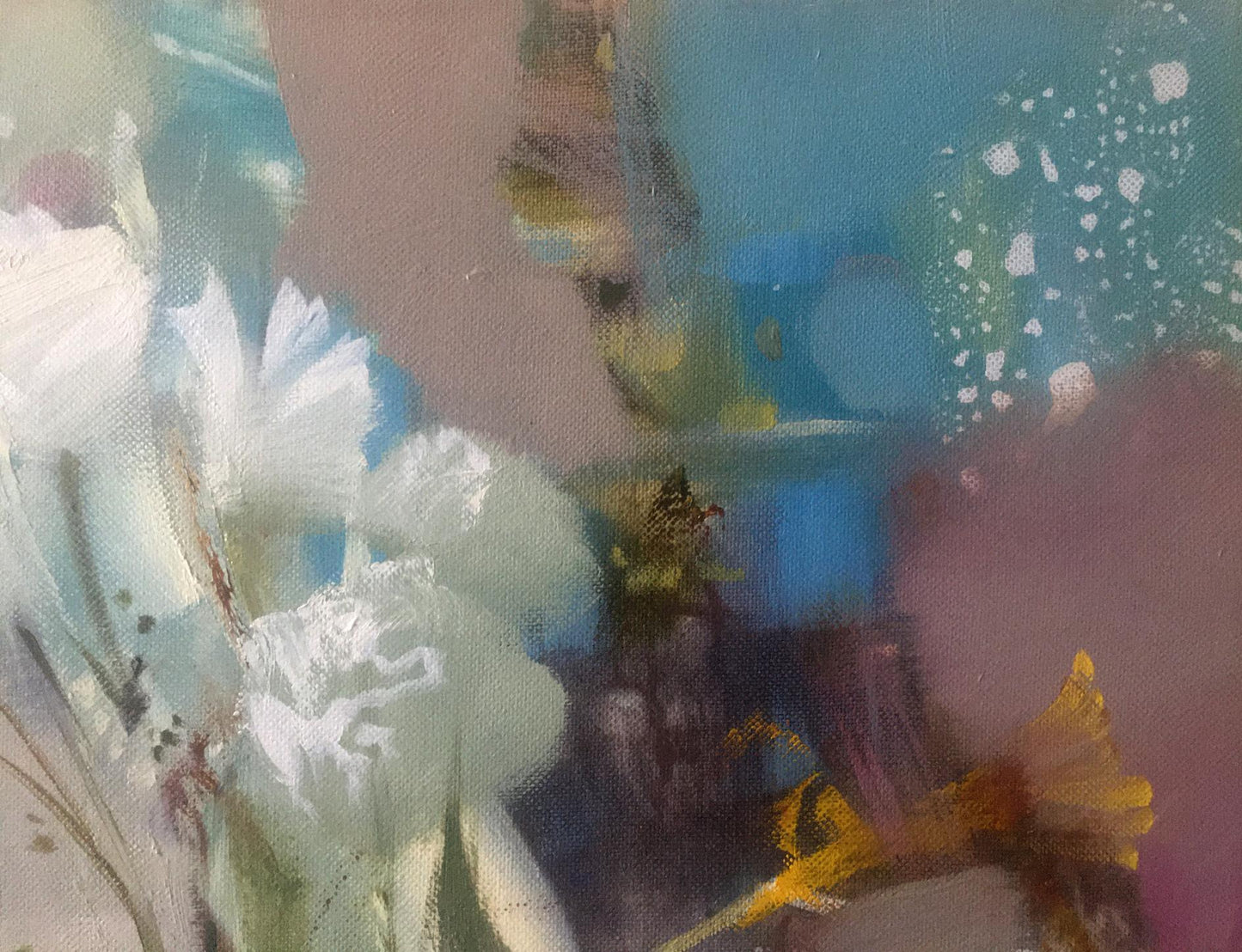 Abstract oil painting Flowers Anatoly Tarabanov