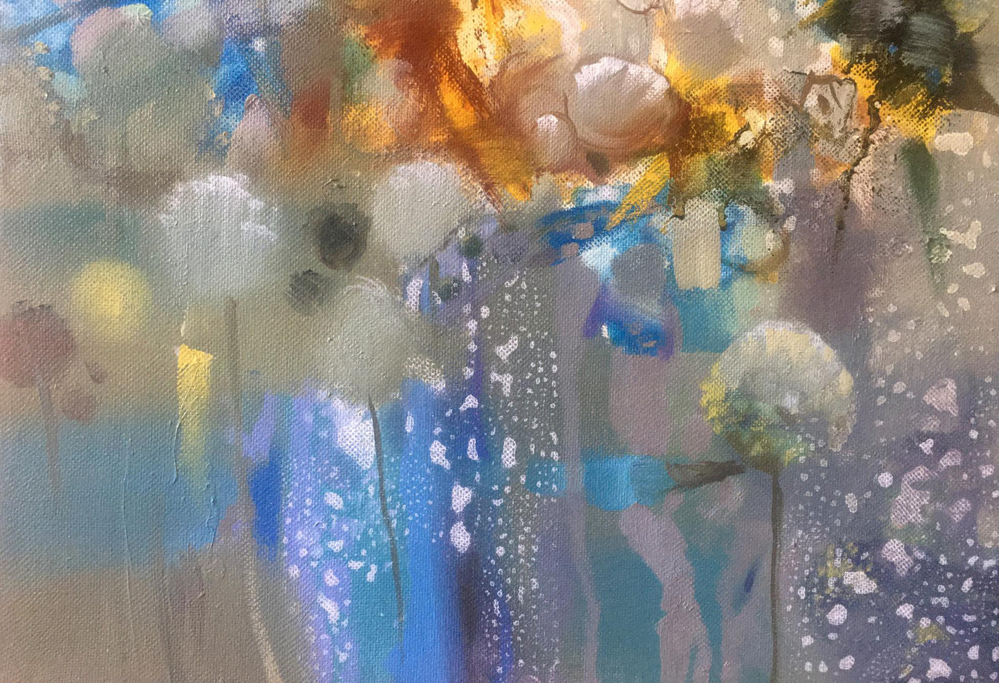 Abstract oil painting Flowers Anatoly Borisovich Tarabanov