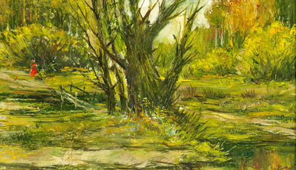 Oil Painting In the Forest
