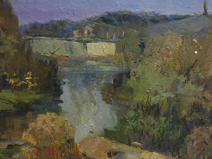 Oil painting Promenade Morozov Leonid Aleksandrovich