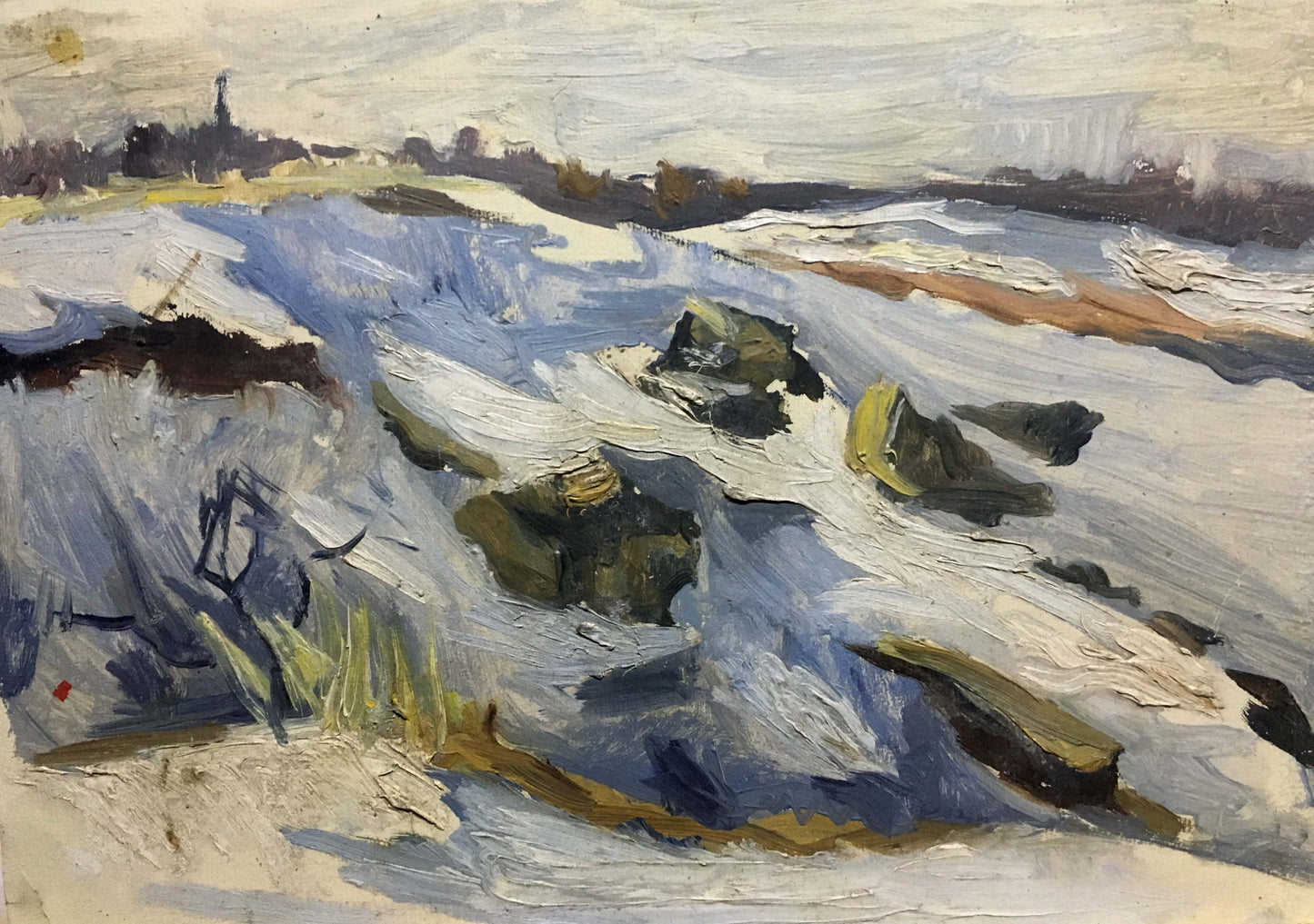 Winter landscape oil painting Kolesnik Vladimir Artemyevich