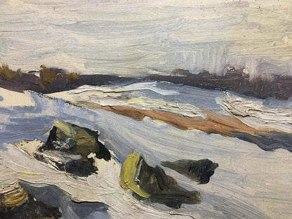 Winter landscape oil painting Kolesnik Vladimir Artemyevich