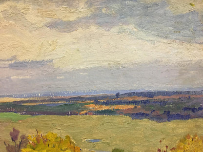 Oil painting Autumn day Gantman Moses Faybovich