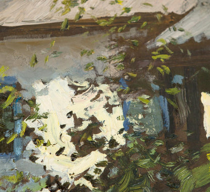 Oil Painting Lonely House Ivan Tsyupka / Rural Landscape
