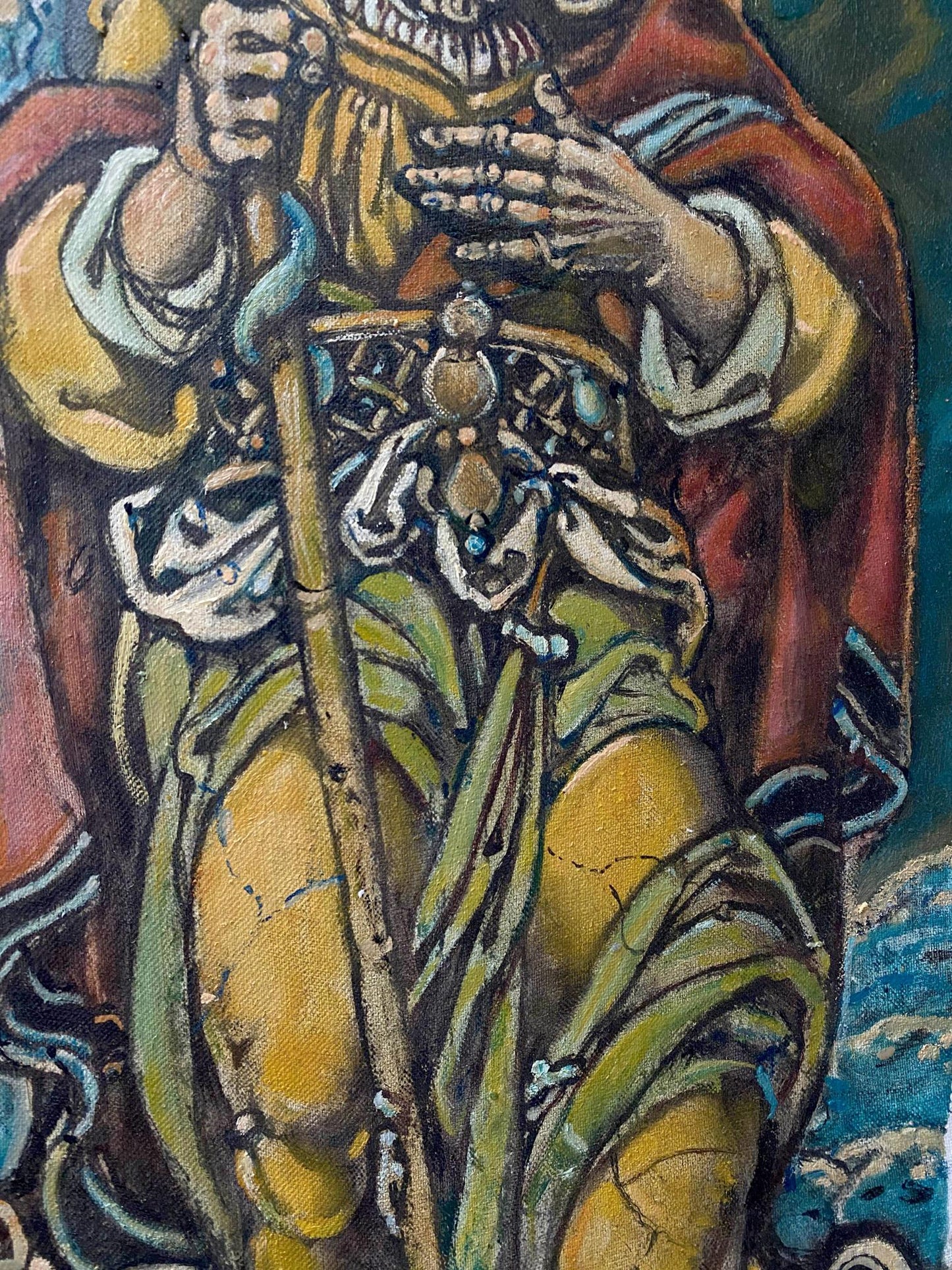Oil painting Sacrifice of Abraham Oleg Litvinov