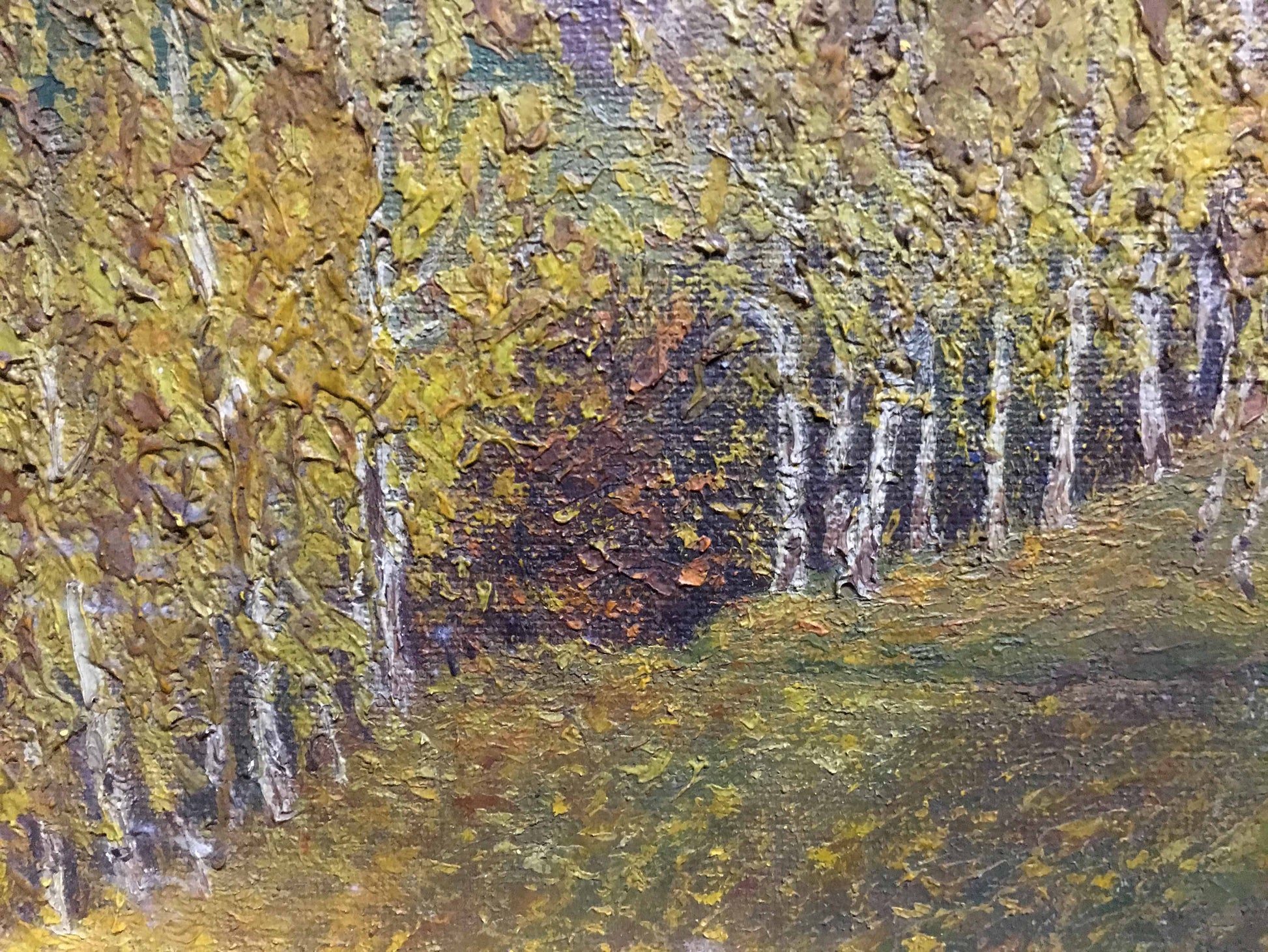 Oil artwork of Golden Autumn