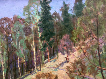 Spring oil painting