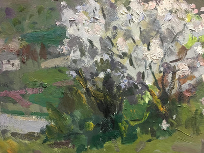 Oil painting Blooming tree Golub Stepan Filippovich
