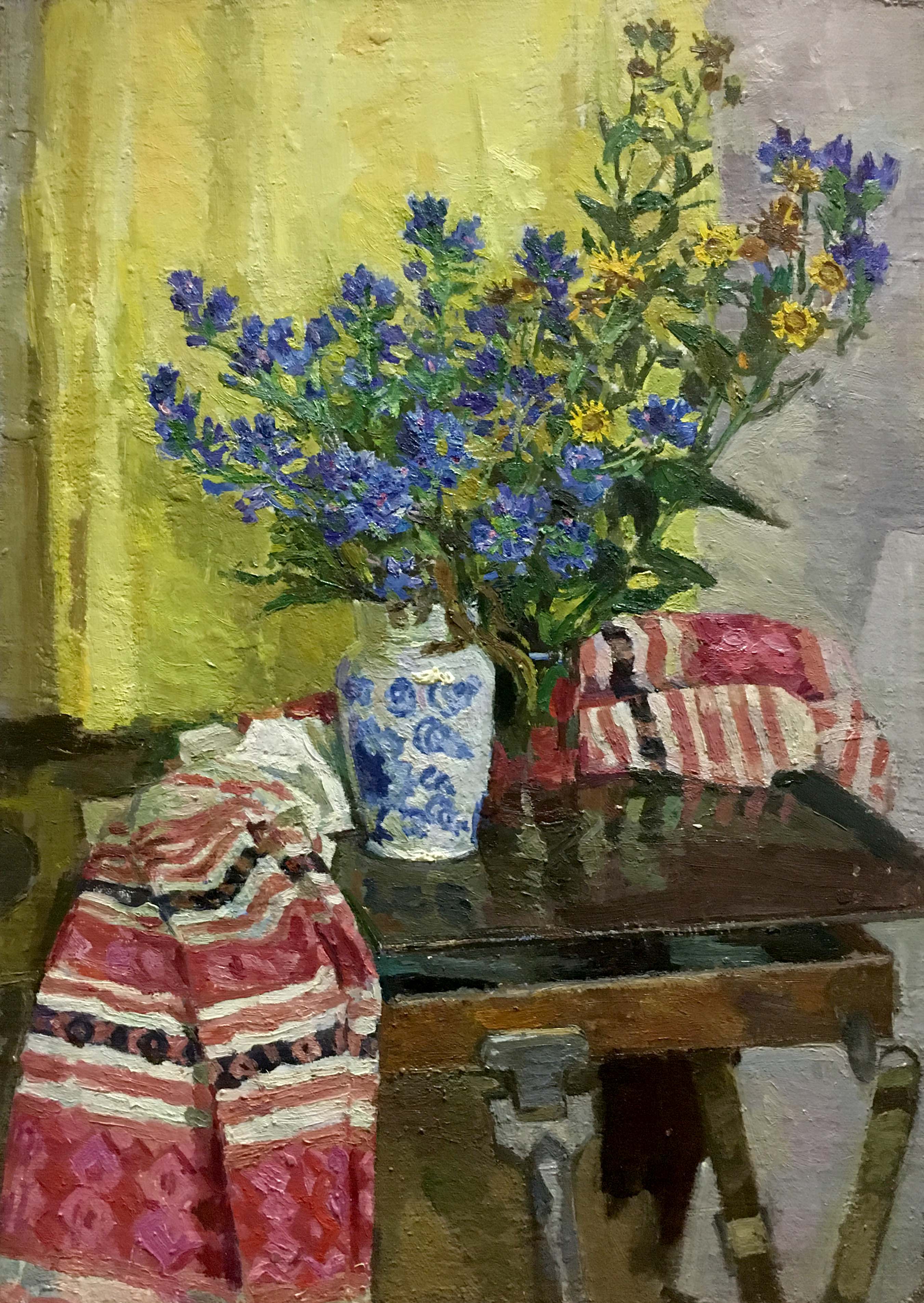 Oil painting Flowers on the table Konovalov V. Y.