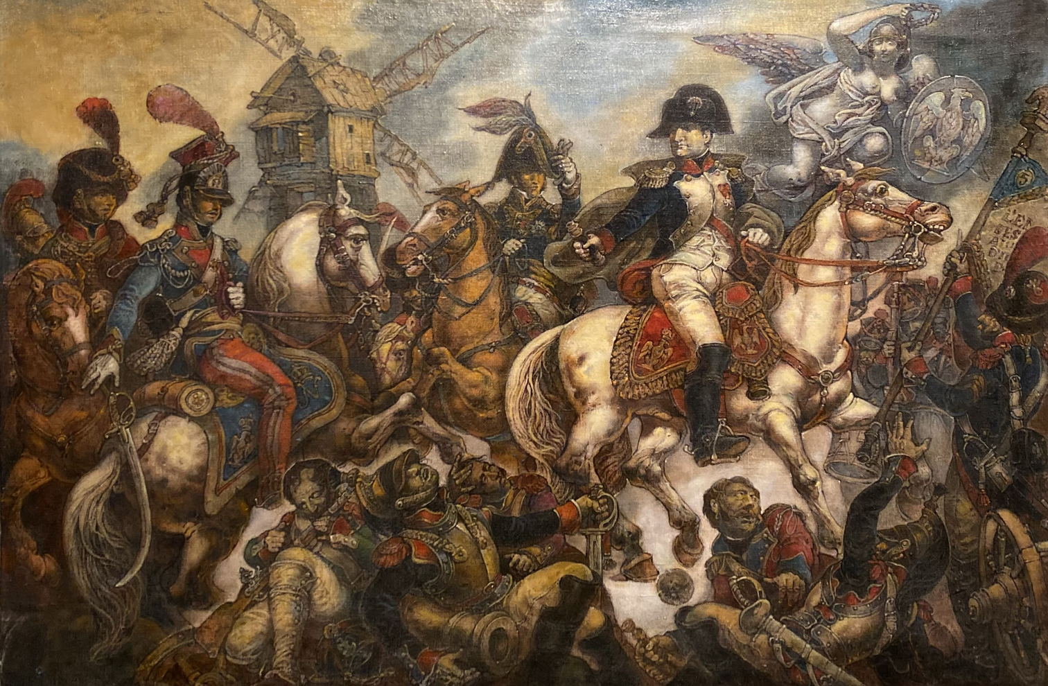 Oil painting Napoleon at Wagram Litvinov Oleg Arkad'yevich