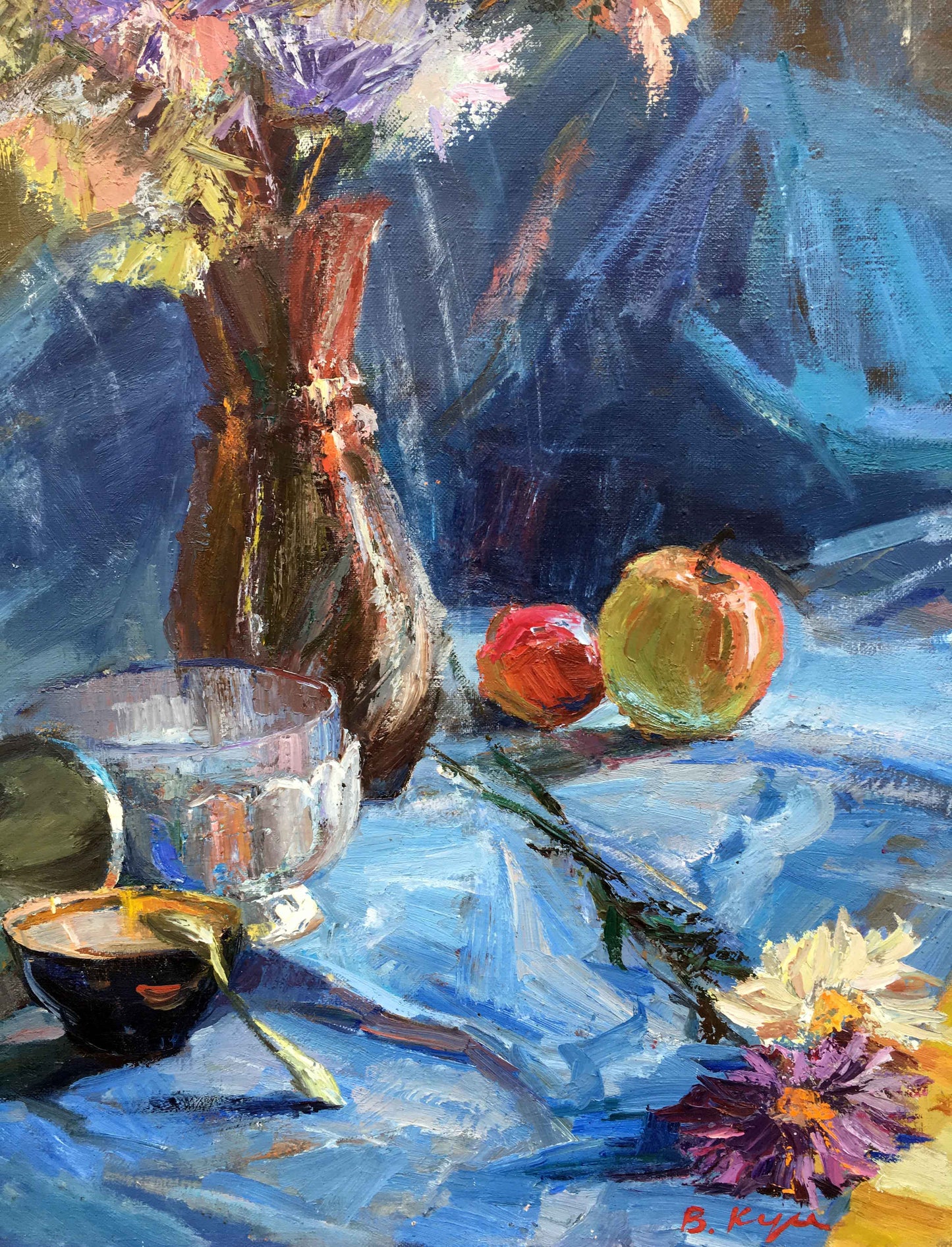 Still life oil painting Vladimir Kuts