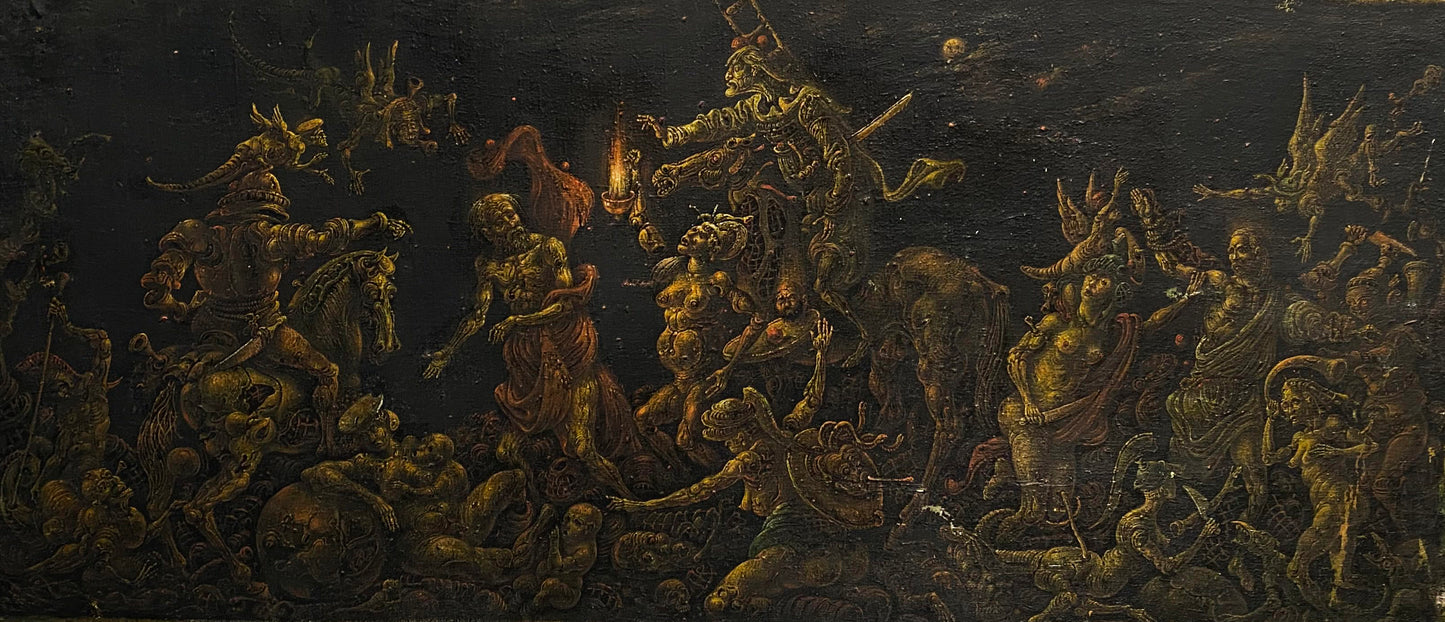Oil painting Peter's denial Litvinov Oleg Arkad'yevich