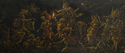 Oil painting Peter's denial Litvinov Oleg Arkad'yevich