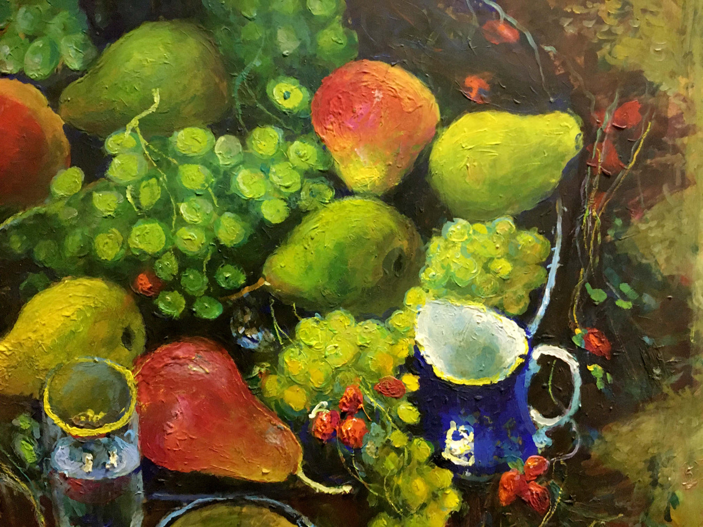 Oil painting Fruit on the table  Maksimenko Nikolay Antonovich