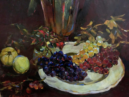 Oil painting Roses on the table Bakaev Sergey Ivanovich