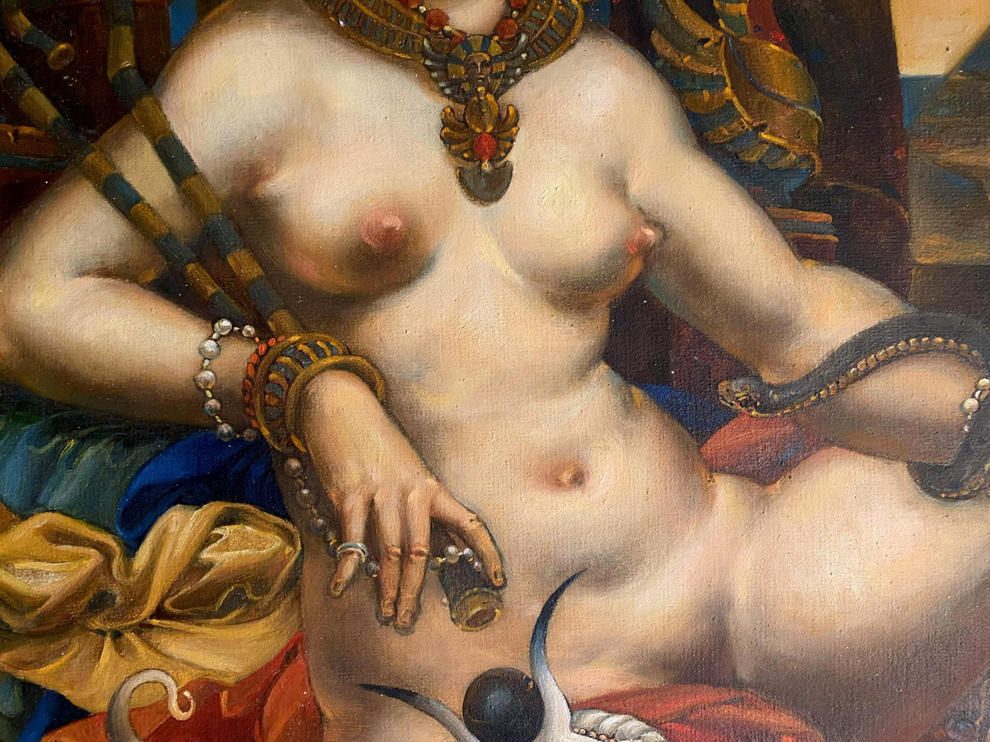 Oleg Arkad'yevich Litvinov's oil artwork portraying Cleopatra