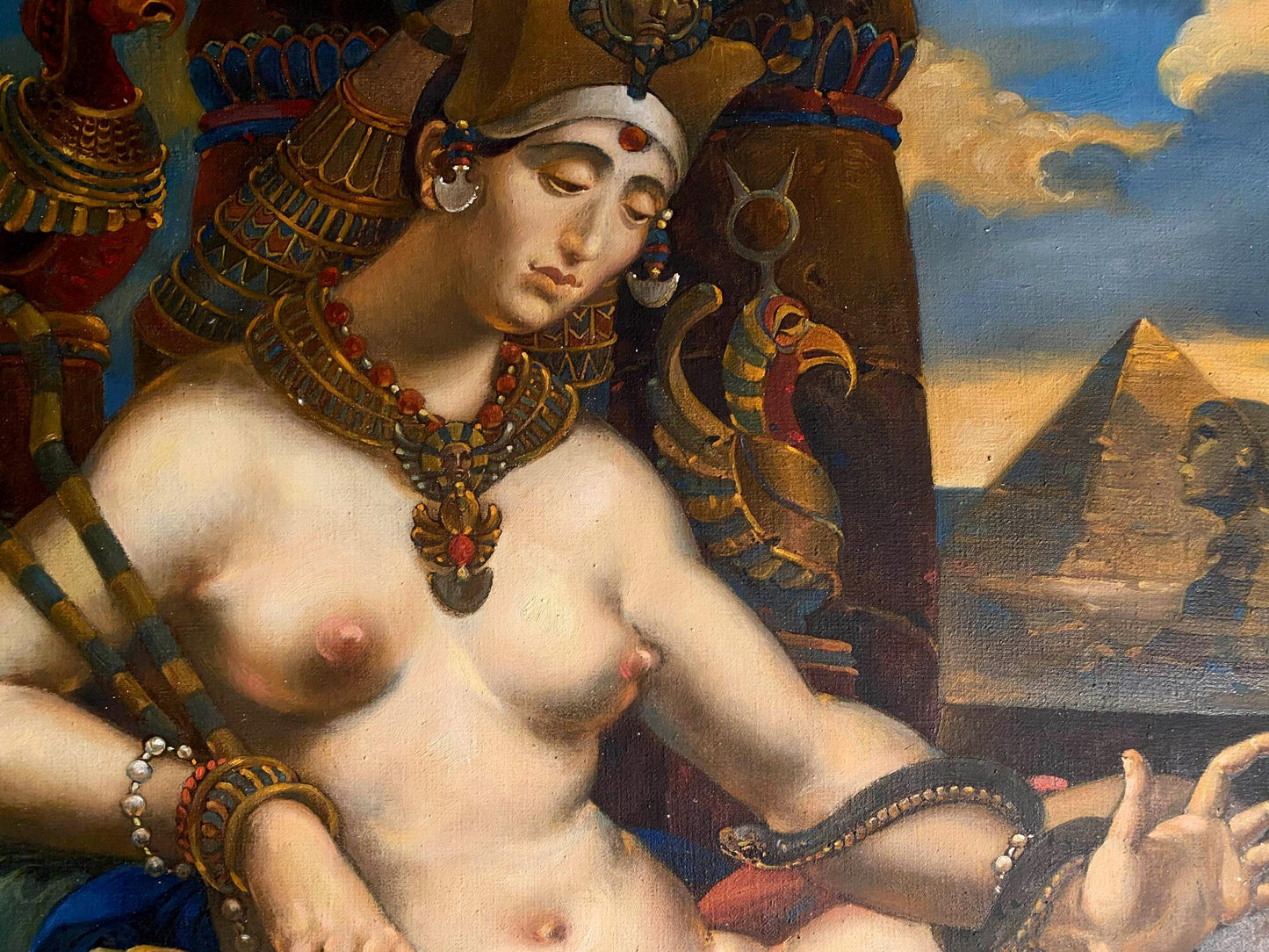 Oil depiction of Cleopatra by Oleg Arkad'yevich Litvinov