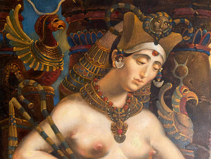 Cleopatra portrayed in oil by Oleg Arkad'yevich Litvinov