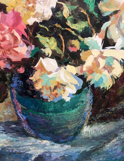 Peony oil painting V.Khomchuk