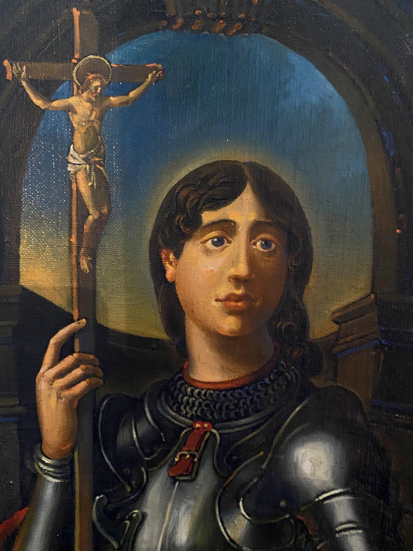 Oil painting Jeanne d'Arc Litvinov Oleg Arkad'yevich