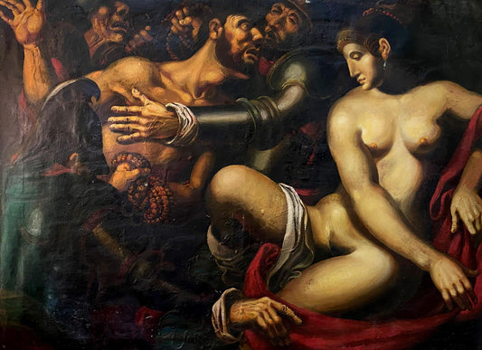 Oil painting Samson and Delilah Oleg Litvinov