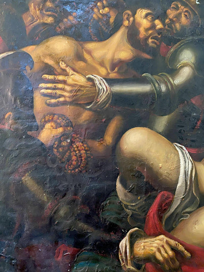 Oil painting Samson and Delilah Oleg Litvinov