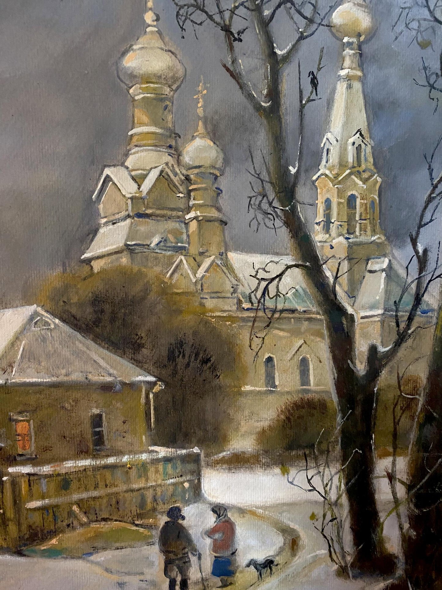 In Winter 2013 depicted in Oleg Arkad'yevich Litvinov's captivating oil artwork