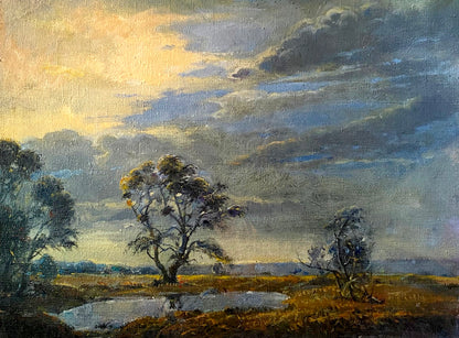 Oil painting Cloudy, before a thunderstorm Litvinov Oleg Arkad'yevich