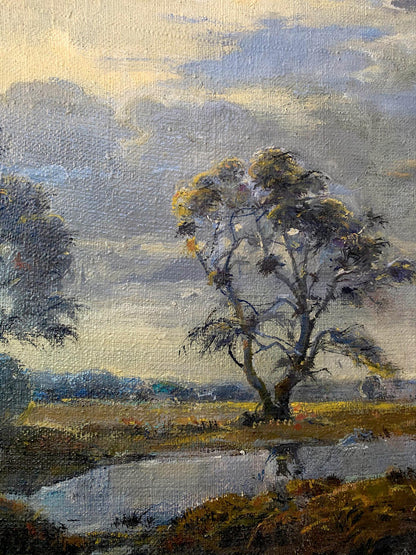 Oil painting Cloudy, before a thunderstorm Litvinov Oleg Arkad'yevich