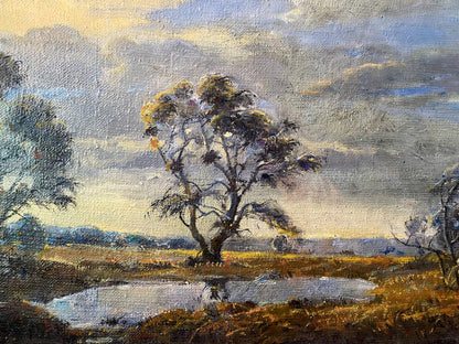 Oil painting Cloudy, before a thunderstorm Litvinov Oleg Arkad'yevich