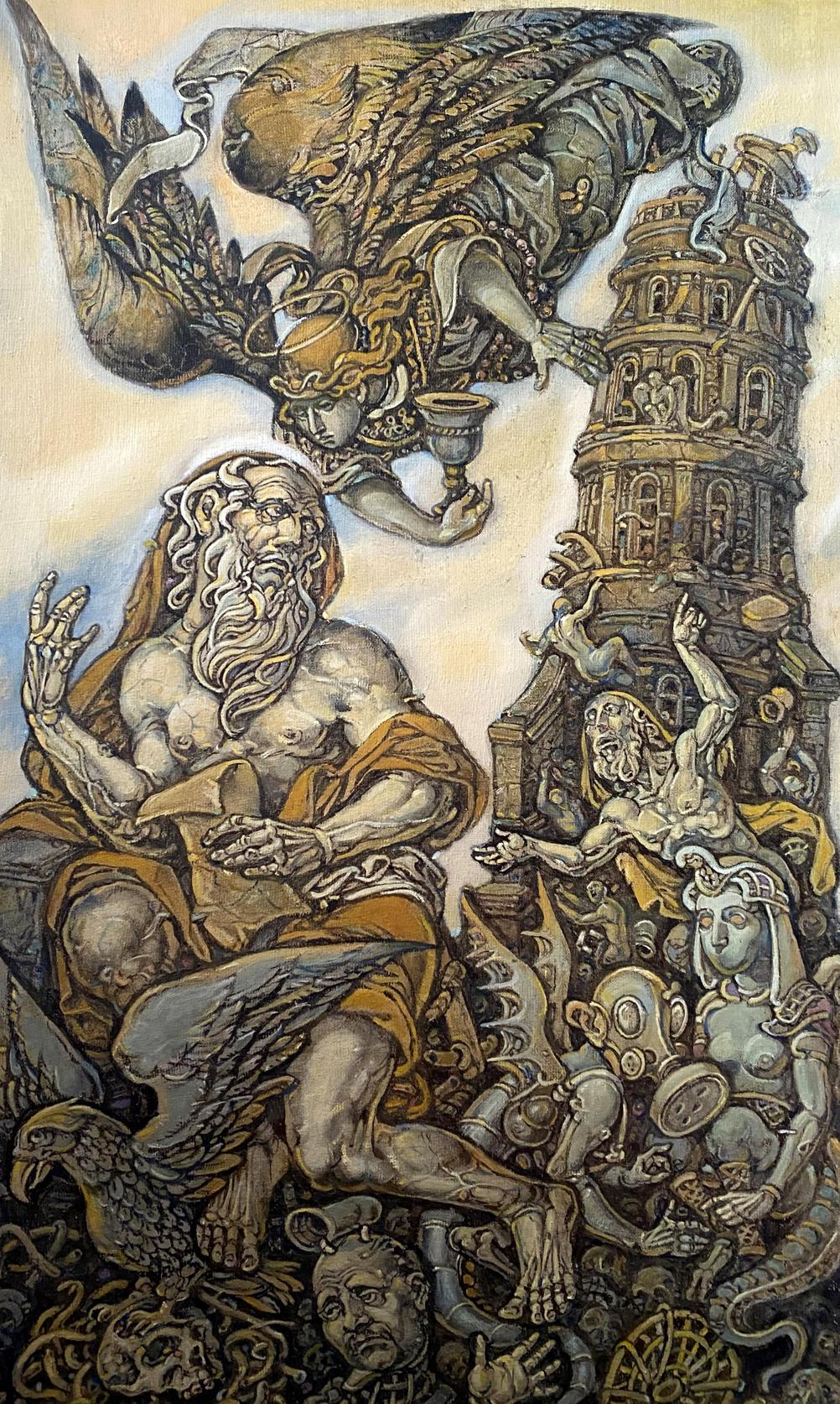 Oil painting Gifts of John the Evangelist Oleg Litvinov