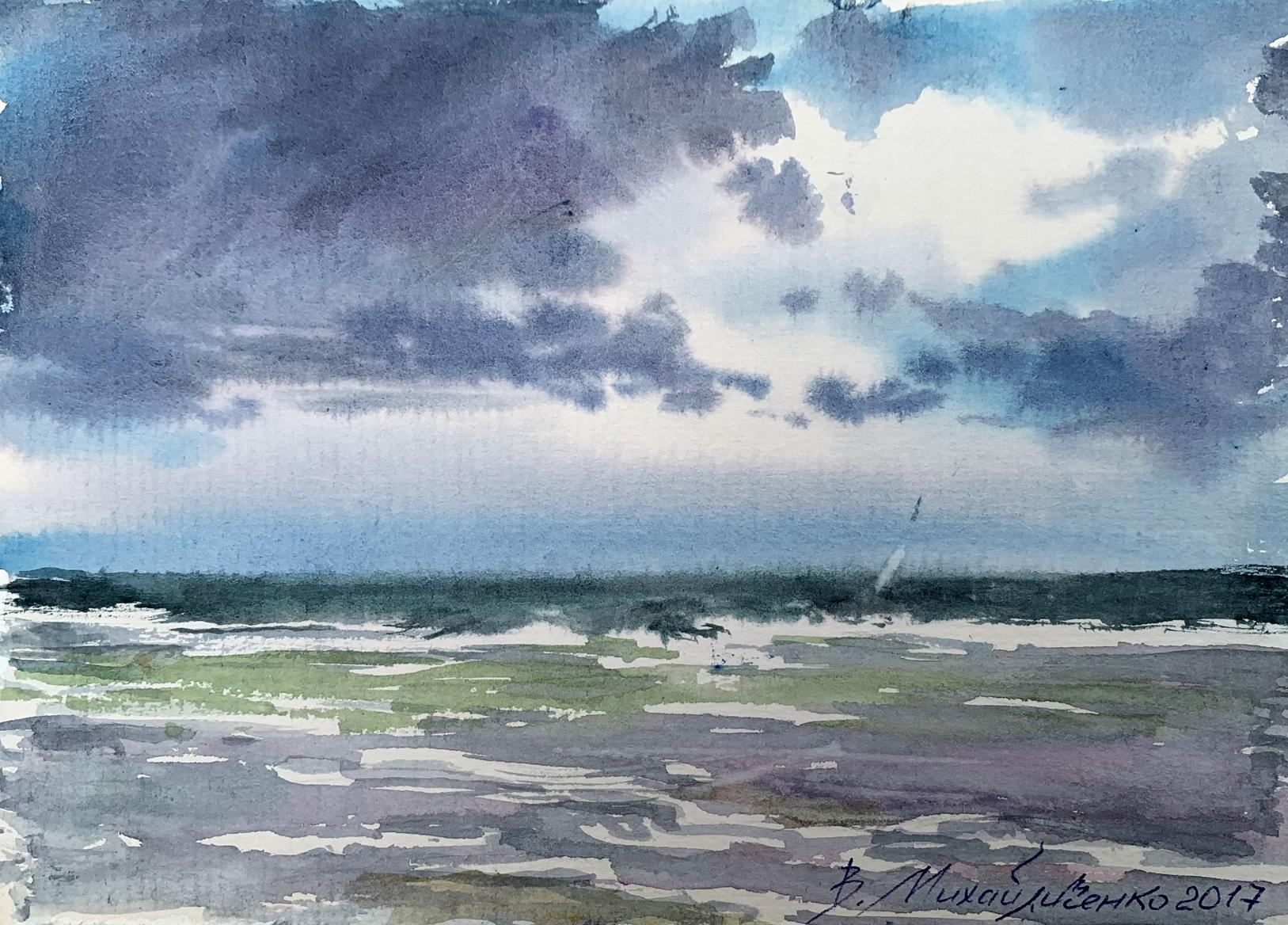 Watercolor painting Clouds Viktor Mikhailichenko