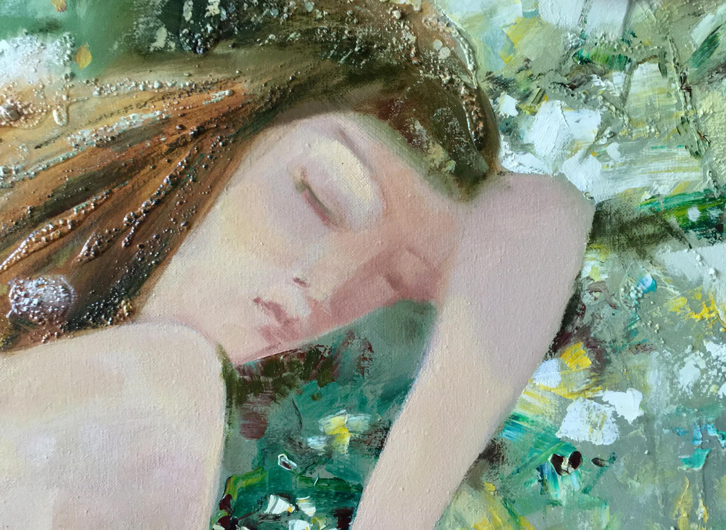 Abstract oil painting Sleep Anatoly Borisovich Tarabanov
