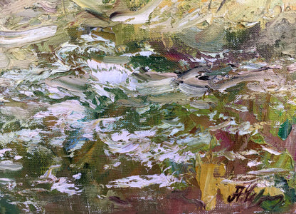 Oil painting rural concerns Alexander Nikolayevich Cherednichenko