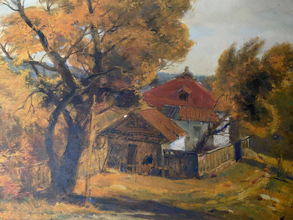Oil painting Evening call Litvinov Oleg Arkad'yevich