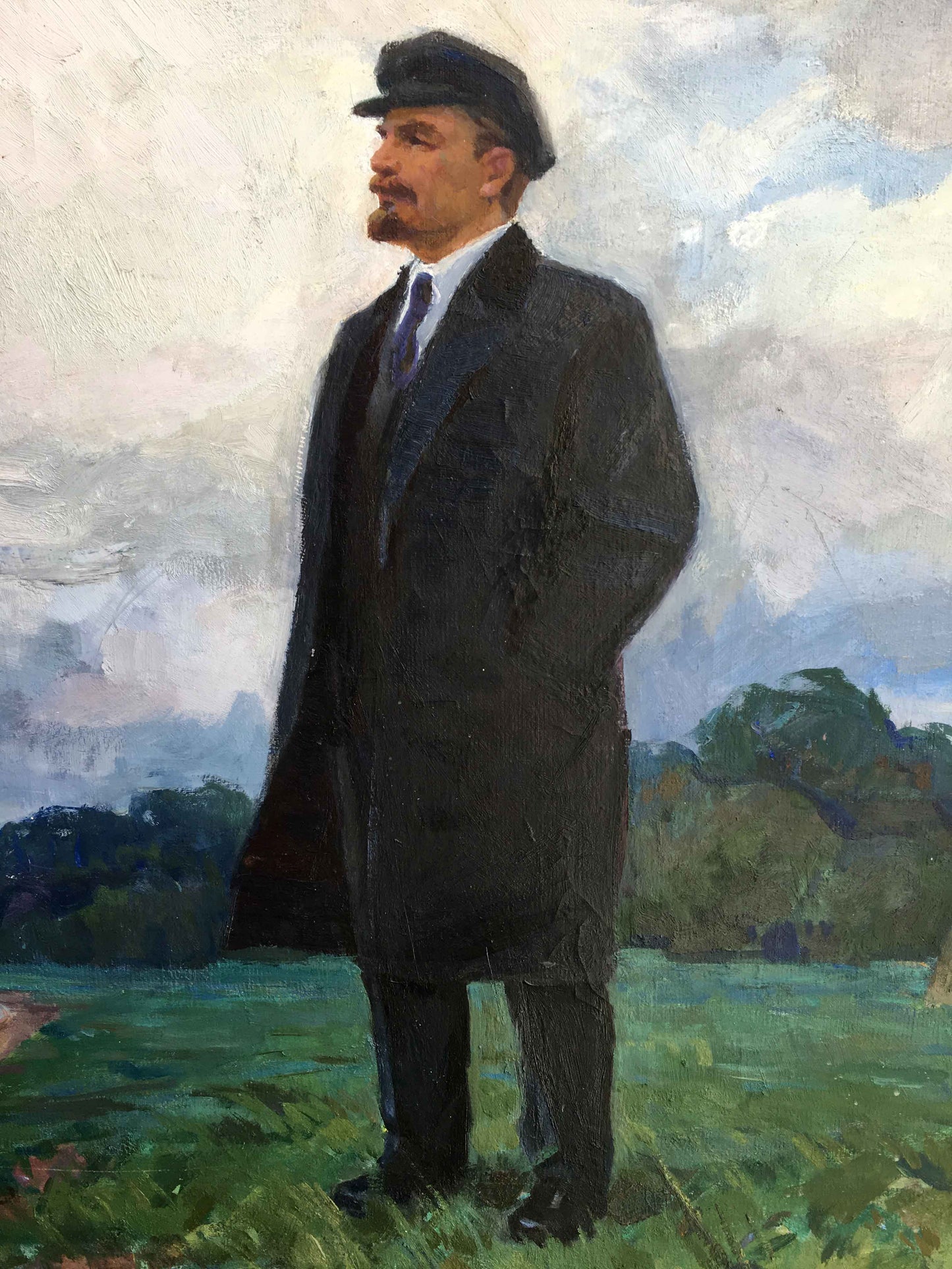 Oil painting Lenin in Spill Yudenko Lyudmila Vladimirovna