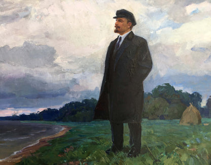 Oil painting Lenin in Spill Yudenko Lyudmila Vladimirovna