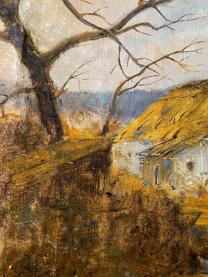 Oil painting Village dream Litvinov Oleg Arkad'yevich