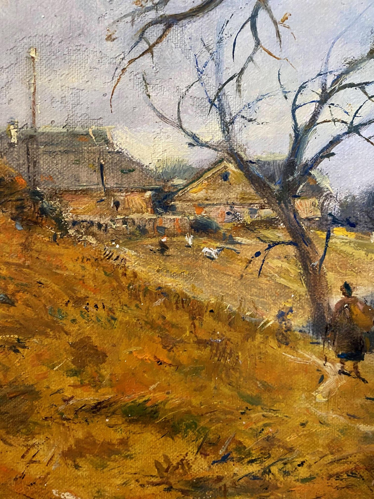 Oil painting Village dream Litvinov Oleg Arkad'yevich